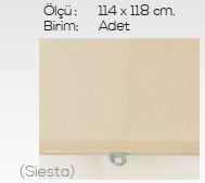 Çatı Penceresi Perdesi 114 x 118 Siesta